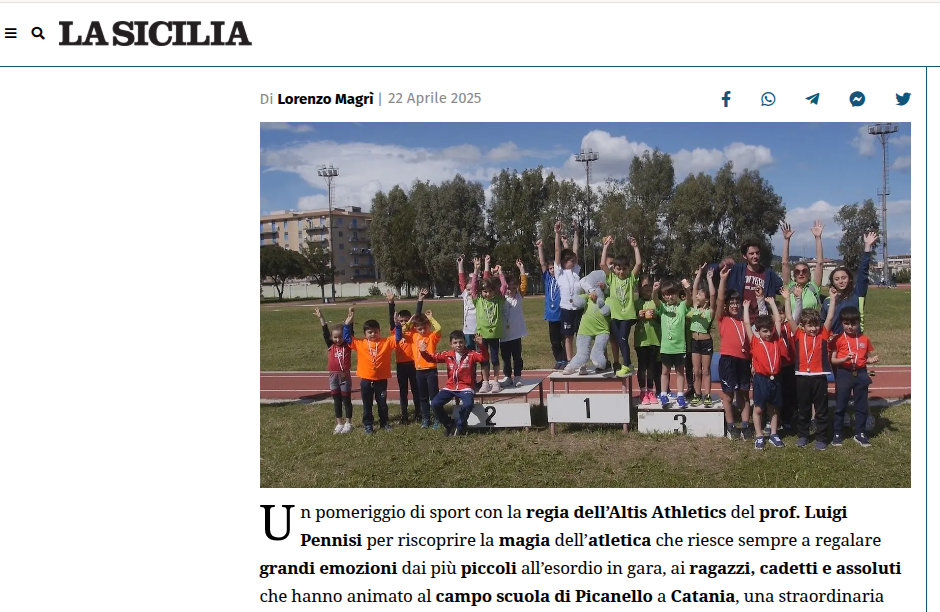 Atletica: il 2° “Meeting di Primavera” 
