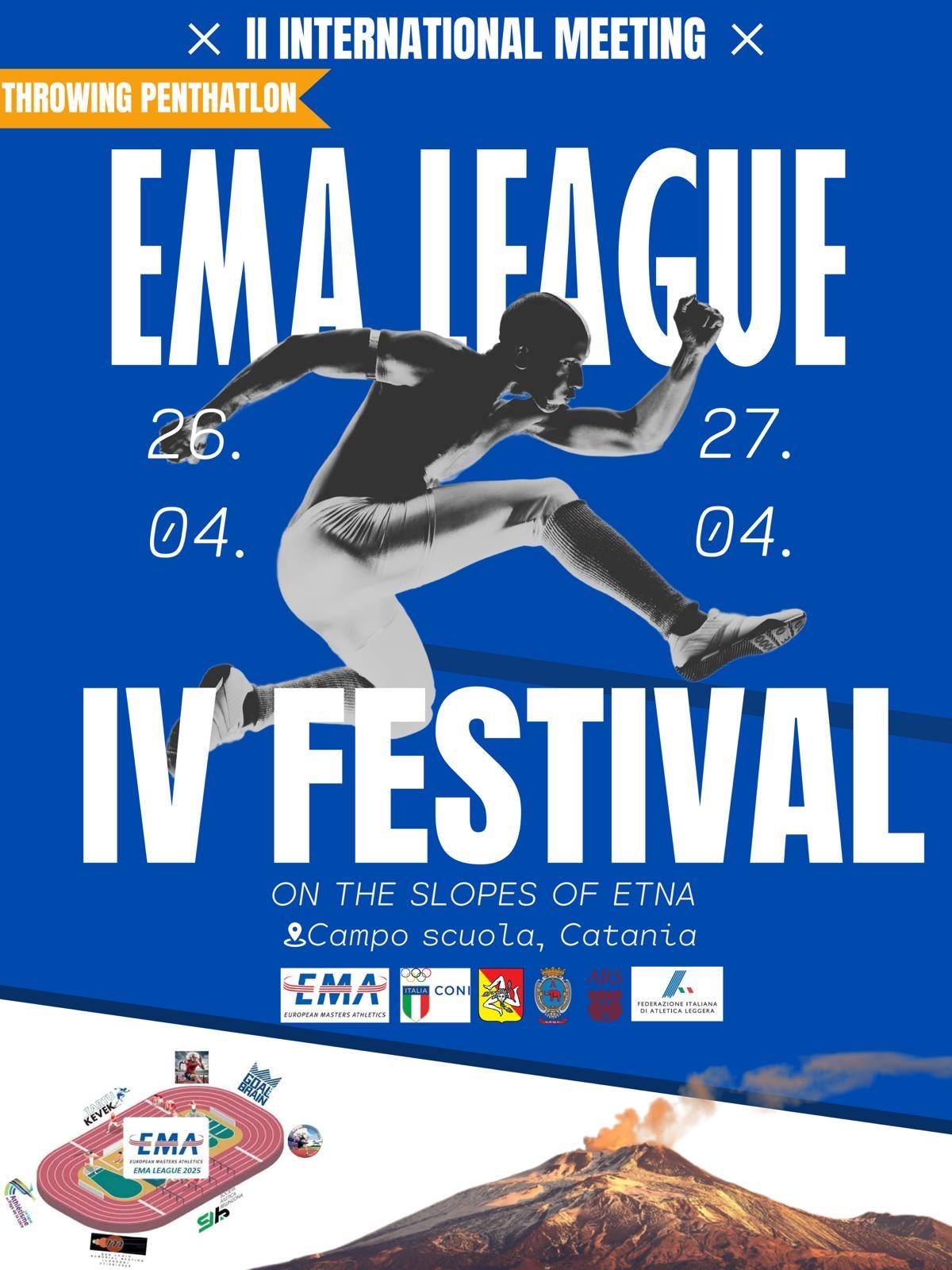 Risultati II INTERNATIONAL MEETING EMA LEAGUE 2025 - Catania, 26/27 aprile 2025